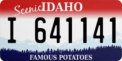 ID license plate I641141