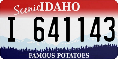 ID license plate I641143