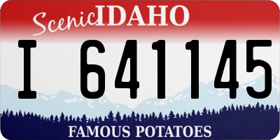 ID license plate I641145