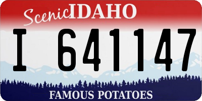 ID license plate I641147