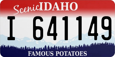 ID license plate I641149