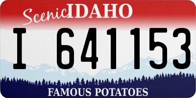 ID license plate I641153