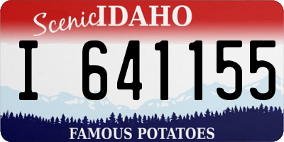 ID license plate I641155