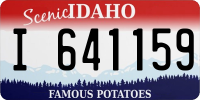 ID license plate I641159