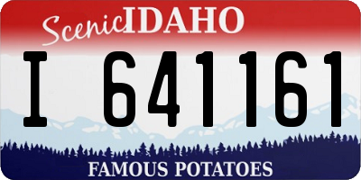 ID license plate I641161