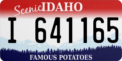ID license plate I641165