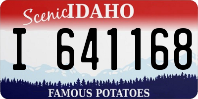 ID license plate I641168