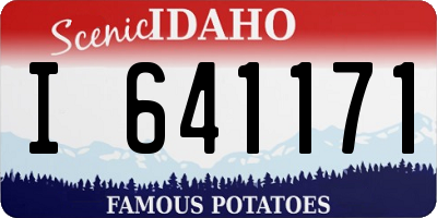 ID license plate I641171