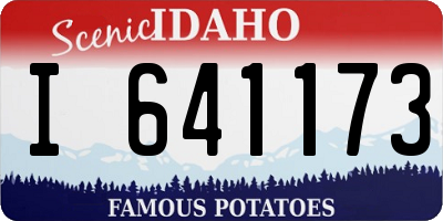 ID license plate I641173