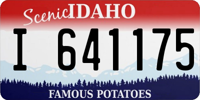 ID license plate I641175