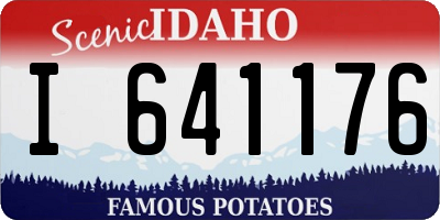 ID license plate I641176