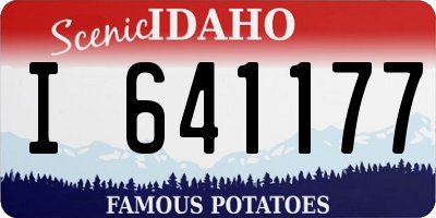 ID license plate I641177