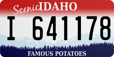 ID license plate I641178
