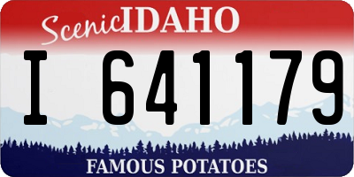 ID license plate I641179