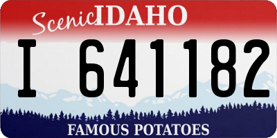 ID license plate I641182