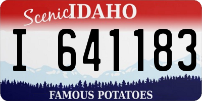 ID license plate I641183