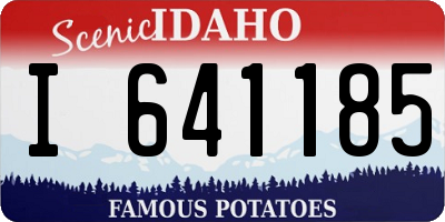 ID license plate I641185