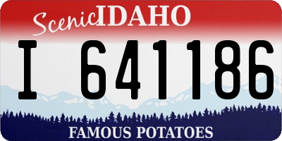 ID license plate I641186