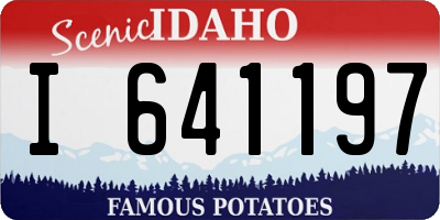 ID license plate I641197