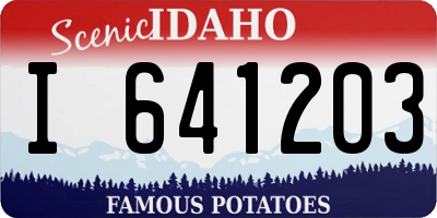 ID license plate I641203