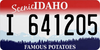 ID license plate I641205