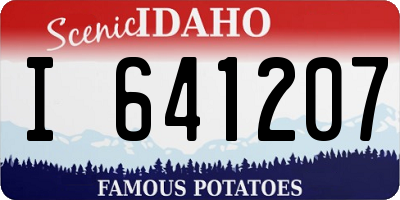 ID license plate I641207