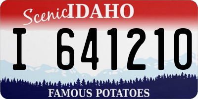 ID license plate I641210