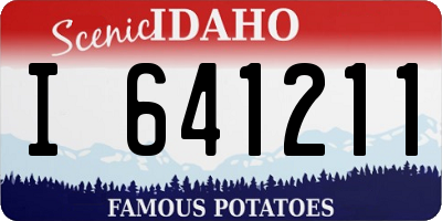 ID license plate I641211