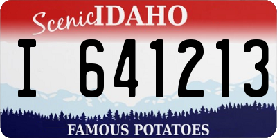 ID license plate I641213