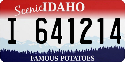 ID license plate I641214