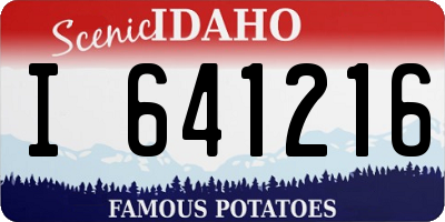 ID license plate I641216