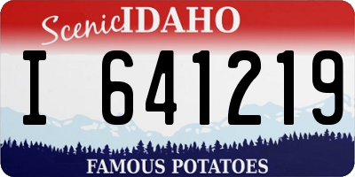 ID license plate I641219