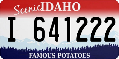 ID license plate I641222