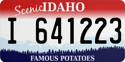ID license plate I641223