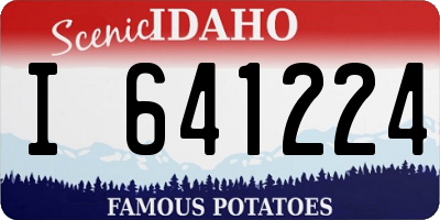 ID license plate I641224