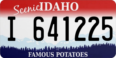 ID license plate I641225