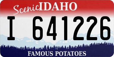 ID license plate I641226