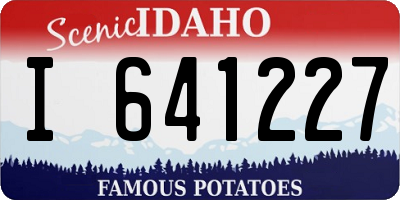 ID license plate I641227