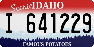 ID license plate I641229