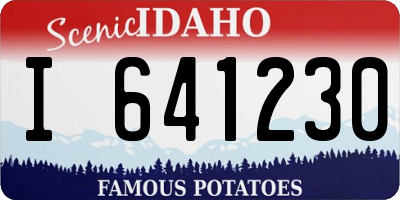 ID license plate I641230