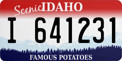 ID license plate I641231