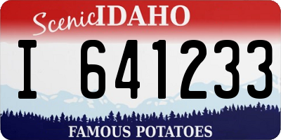 ID license plate I641233