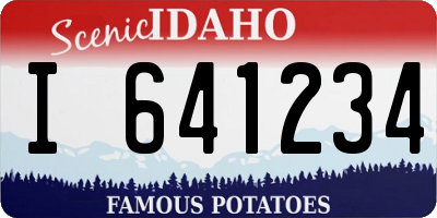 ID license plate I641234