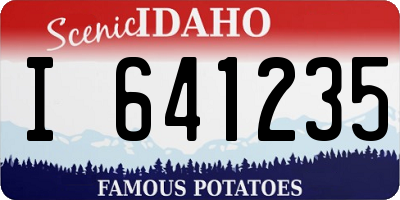 ID license plate I641235