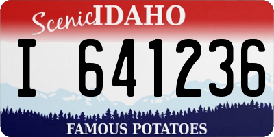 ID license plate I641236