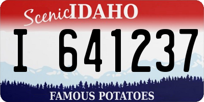 ID license plate I641237