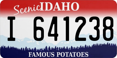 ID license plate I641238