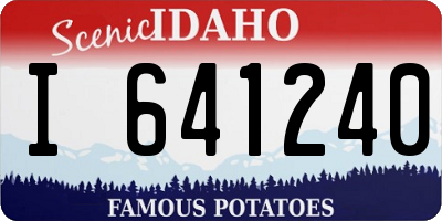 ID license plate I641240