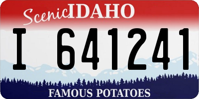 ID license plate I641241