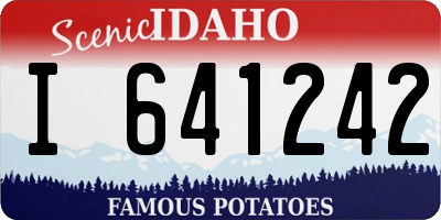 ID license plate I641242